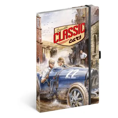 Notes Classic Cars – Václav Zapadlík, linkovaný, 13 × 21 cm Presco Group