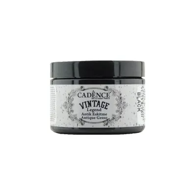 Kamínková barva Cadence Vintage Legend Antique gesso 150ml-black černá Aladine