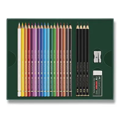 Sada Faber-Castell Polychromos a Pitt Graphite Matt 23 ks Faber-Castell