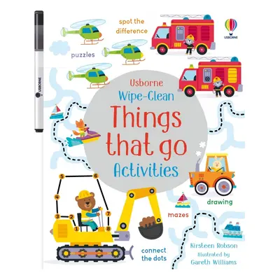 Wipe-Clean Things That Go Activities Usborne Publishing