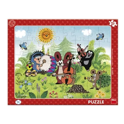 Puzzle Krtek a kapela 40 dílků deskové DINO