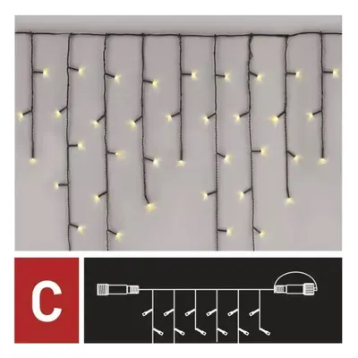 Osvětlení vánoční - nadstavitelný vodopád 1x2m-100 LED teplá bílá+ 5 cm přívodní kabel Anděl Pře