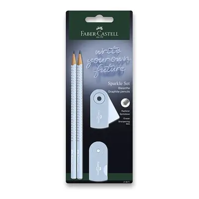 Grafitová tužka Faber-Castell Sparkle Sky Blue set 4 ks Faber-Castell