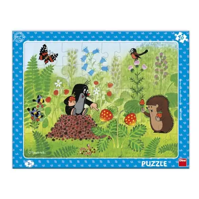 Puzzle Krtek a jahody 40 dílků deskové DINO