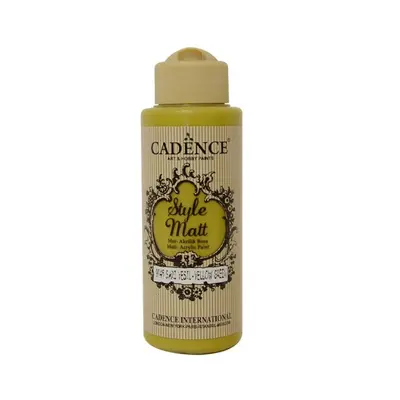 Matná akrylová barva Cadence Style Matt 120ml -yellow green žlutozelená Aladine