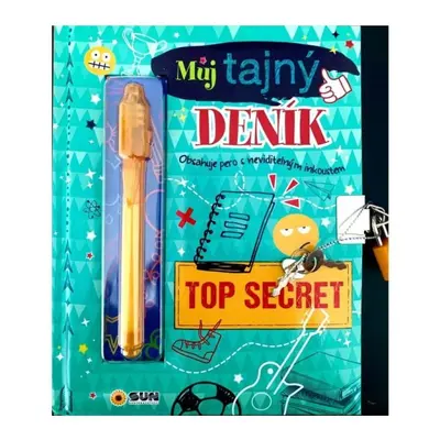 Můj tajný deník na klíček Top secret (zelený) NAKLADATELSTVÍ SUN s.r.o.