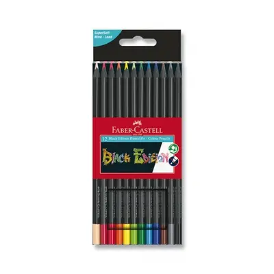 Pastelky Faber Castell trojhranné Black Edition 12 ks Faber-Castell