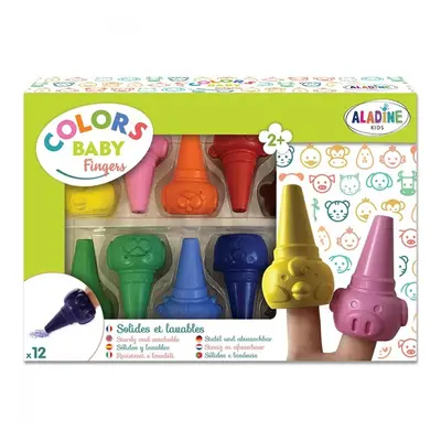 Voskovky Aladine Colors Baby Fingers 12 ks Aladine