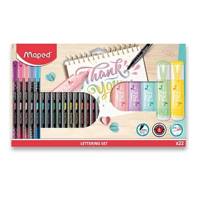 Lettering set Maped souprava, 22 ks Maped