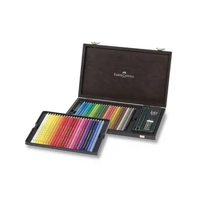 Pastelky Faber Castell Polychromos dřev. krabička 48 ks Faber-Castell