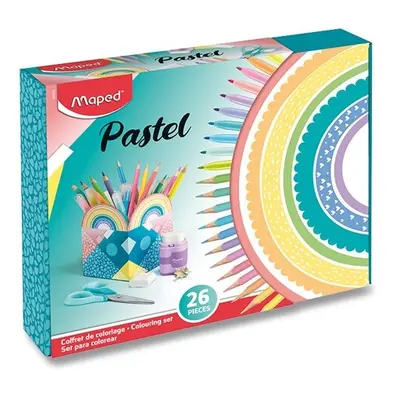 Výtvarný kufřík Maped Pastel 26 ks Maped