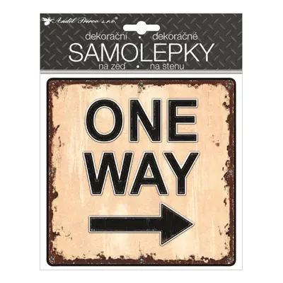 Samolepicí plastická cedulka One Way 18 x 23 cm Anděl Přerov s.r.o.