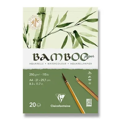 Akvarelový blok Clairefontaine Bamboo A4, 20 listů, 250 g Clairefontaine