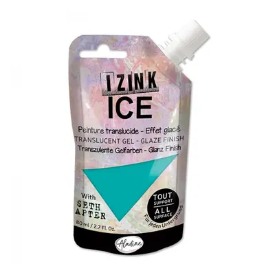 Poloprůhledná barva Izink Ice 80 ml - turquoise tyrkysová Aladine