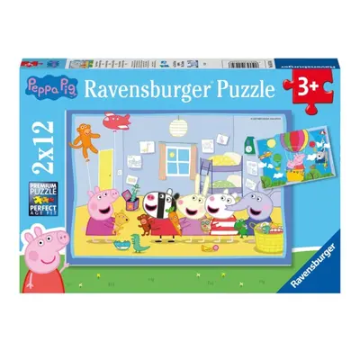 Prasátko Peppa: Peppino dobrodružství 2x12 dílků Ravensburger