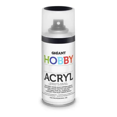 Ghiant - Hobby akrylová barva ve spreji - 150 ml - černá Ghiant