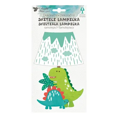 Lampička samolepicí svítící LED dinosaurus 19 cm Anděl Přerov s.r.o.