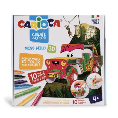 Carioca Create a Color 3D Ms. Wild Toys Carioca