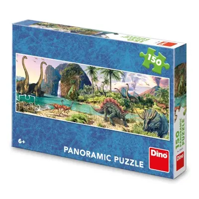 Puzzle Dinosauři u jezera 150 dílků panoramic DINO