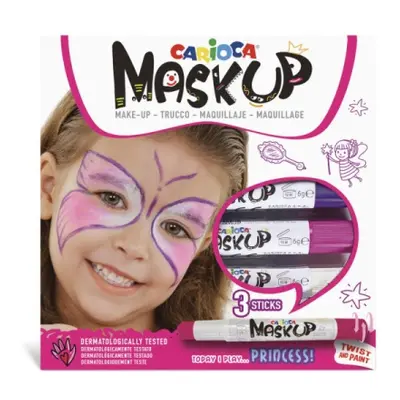 Carioca Mask Up barvy na obličej Princess 3 ks Carioca