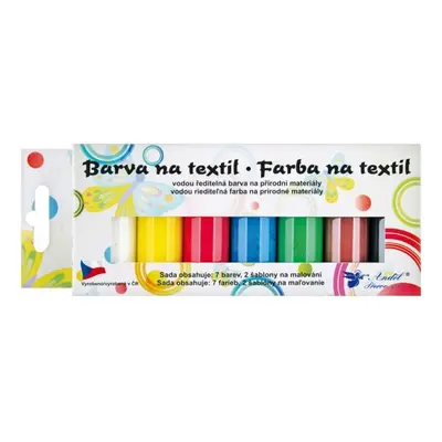 Barvy na textil světlý, sada, klasik 7x15 g + šablony Anděl Přerov s.r.o.