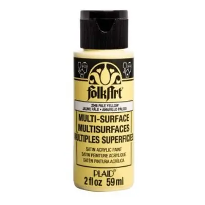 FolkArt Multi-Surface Acrylic Paint - 59 ml různé barvy Multi surface: PALE YELLOW Folkart