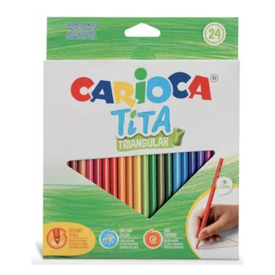 Carioca Tita Box Triangular pastelky 24 ks Carioca