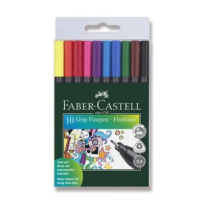 Popisovač Faber Castell GRIP 0.4mm 10ks Faber-Castell