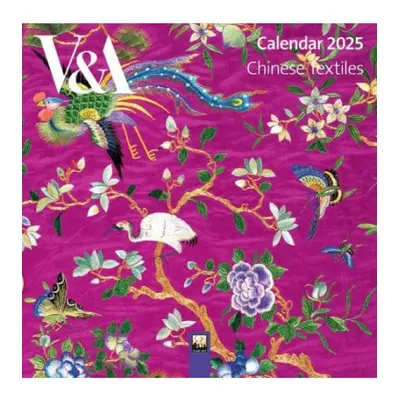 VaA: Chinese Textiles Mini Wall Calendar 2025 (Art Calendar) Flame Tree Publishing