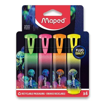 Zvýrazňovač Maped Deepsea Paradise 4 barvy Maped