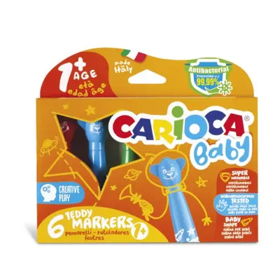 Carioca Baby Teddy fixy 6ks od 1 roku Carioca