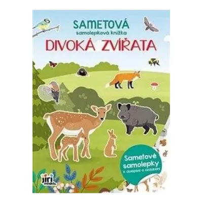 Sametová samolepková knížka Divoká zvířata JIRI MODELS a. s.