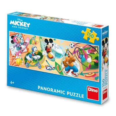 Puzzle Mickey s kamarády sport 150 dílků panoramic DINO