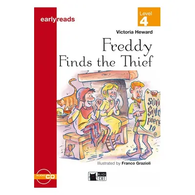 Black Cat FREDDY FINDS THE THIEF + CD ( Early Readers Level 4) BLACK CAT - CIDEB