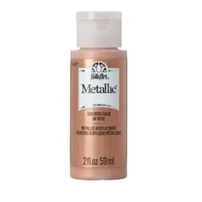 FolkArt Metallic Acrylic paint - 59 ml různé barvy Metallic color: ROSE GOLD Folkart