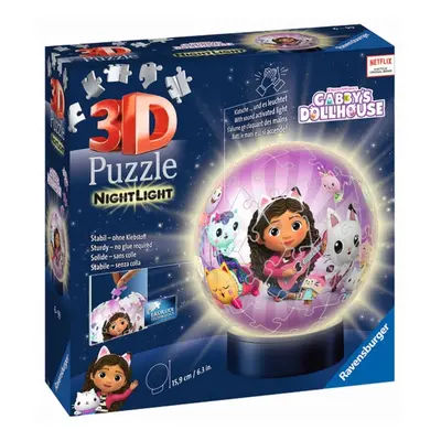 Puzzle-Ball Gabby’s Dollhouse 72 dílků (noční edice) Ravensburger