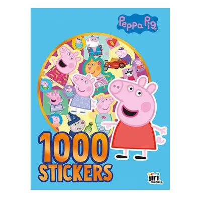 Prasátko Peppa - 1000 samolepek v sešitu JIRI MODELS a. s.