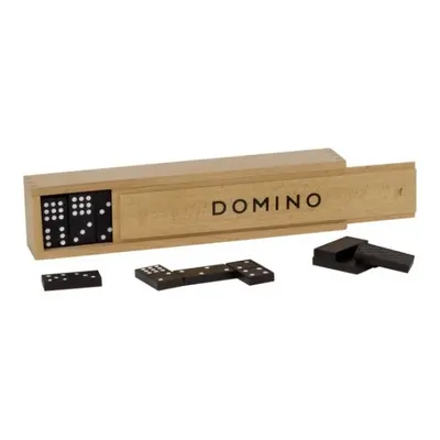 Domino v dřevěné krabičce Montessori