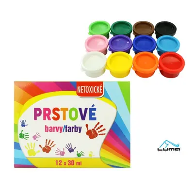 Barvy prstové Luma12 barev 30ml LUMA