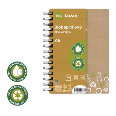 Blok spirála A5 80l ECO LUMA LUMA