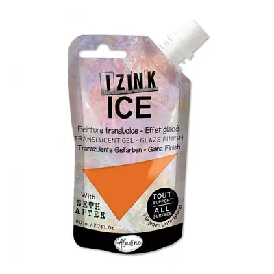 Poloprůhledná barva Izink Ice 80 ml - orange oranžová Aladine