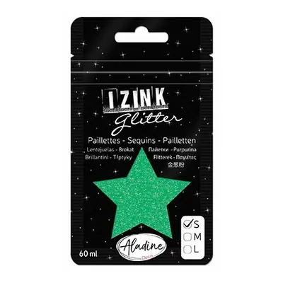 Třpytky Aladine Izink glitter 60 ml vel. S - vert paastel pastelová zelená Aladine