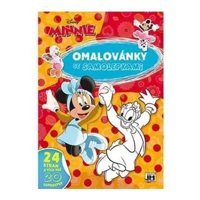 Minnie - Omalovánky A4 se samolepkami JIRI MODELS a. s.