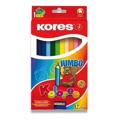 Pastelky Kolores Jumbo 12 barev Kores