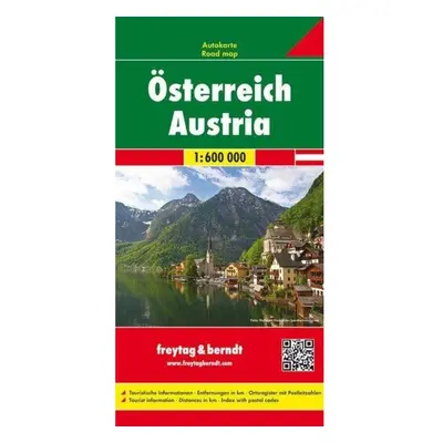 AK 13 Rakousko 1:600 000 / automapa + mapa volného času Freytag-Berndt und Artaria KG