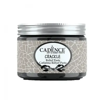 Krakelovací pasta Cadence Crackle Relief Paste, 150 ml - černá Aladine