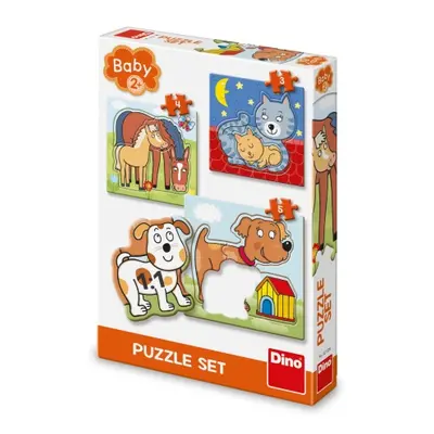 Puzzle Zvířátka 3–5 dílků baby DINO