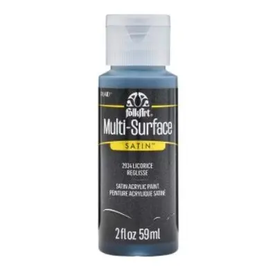 FolkArt Multi-Surface Acrylic Paint - 59 ml různé barvy Multi surface: LICORICE Folkart