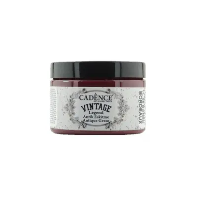 Kamínková barva Cadence Vintage Legend Antique gesso 150ml-bordeaux vínová Aladine