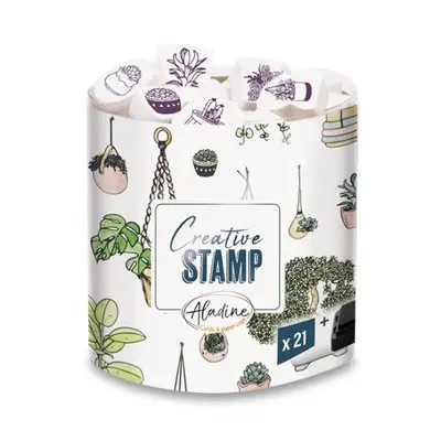 Razítka Creative Stamp Rostliny 21ks Aladine